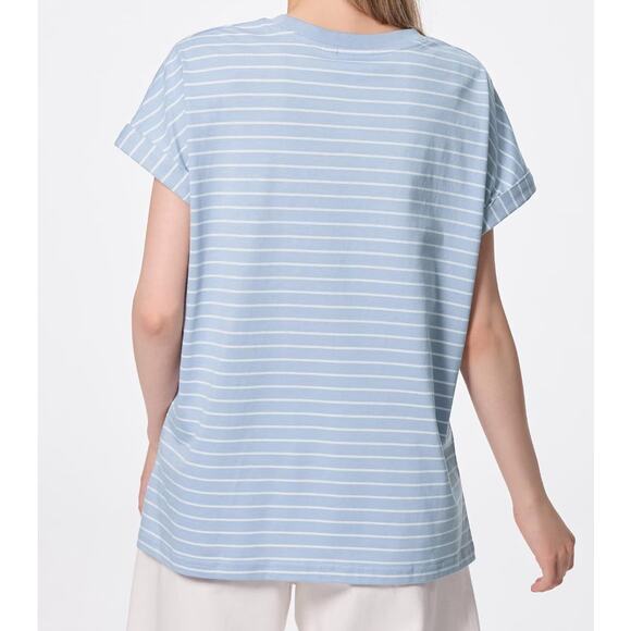 GU (Uniqlo) CHIIKAWA Hachiware Striped T-shirt in Blue - Picture 4 of 11